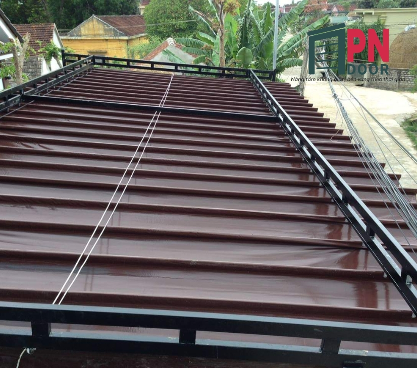 mái bạt xếp